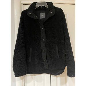 Cozy Sherpa jacket black size large